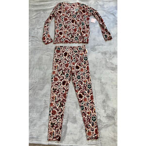 Women's THALIA SODI Pajama Set XL Paisley Floral